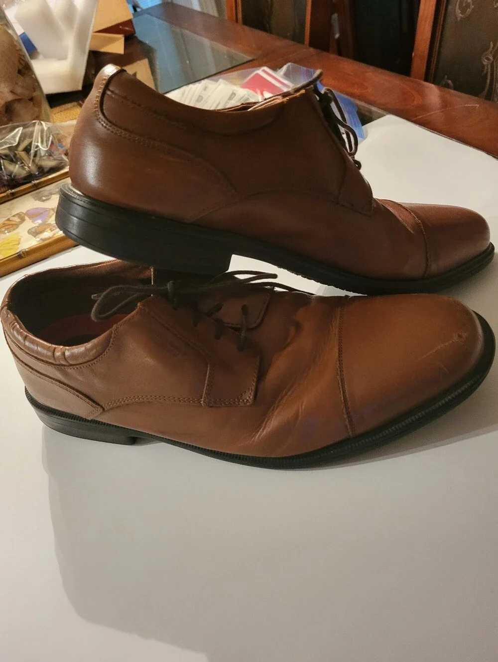 Men's Rockport Size 12 Hydroshield Dress Shoes